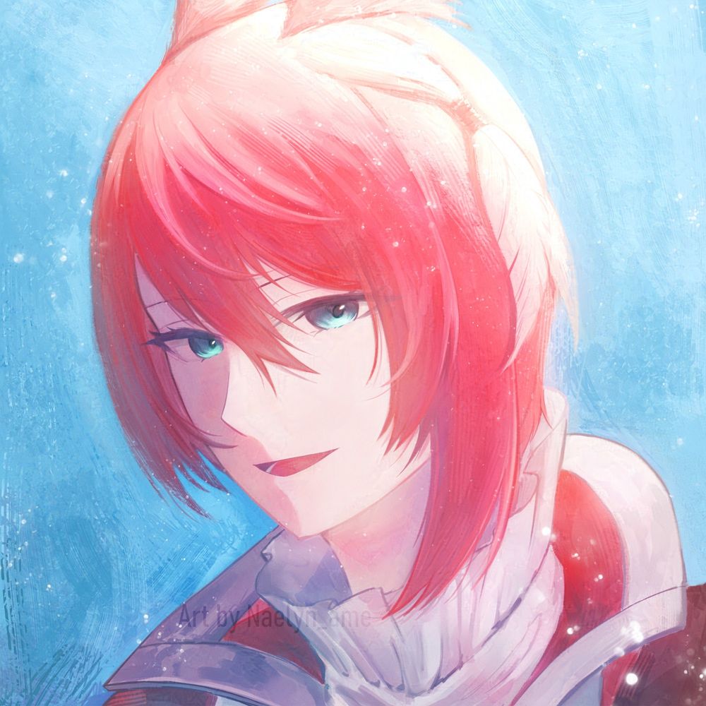 My WoL Meryn from FFXIV, drawn by me. 🐰