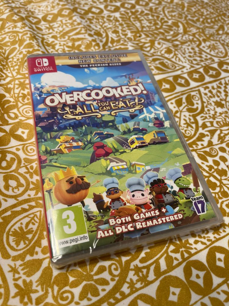 Kuvassa Overcooked-peli Nintendo Switchille