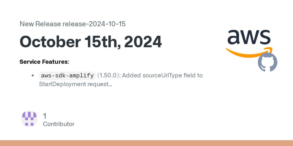 Release October 15th, 2024 · awslabs/aws-sdk-rust