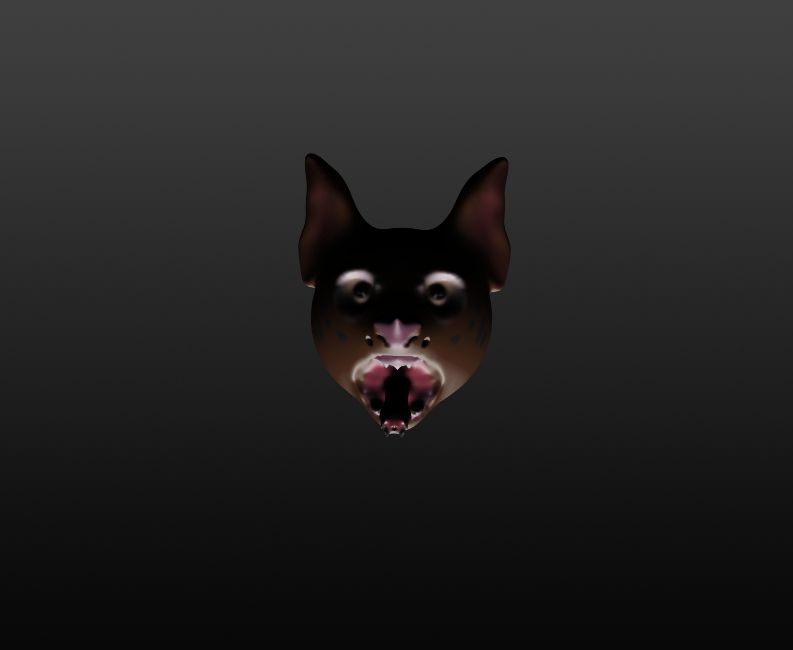 Hybrid using a gelada monkey as a base designed as a flying blood drinker with a pharyngial proboscis