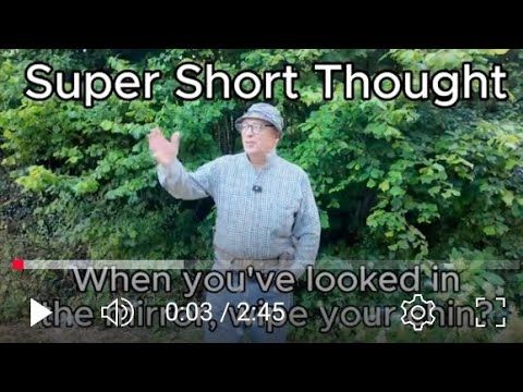Super Short Thought - Wipe the paste off your face!