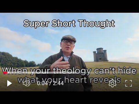 Super Short Thought - When your words reveal what your theology can't hide