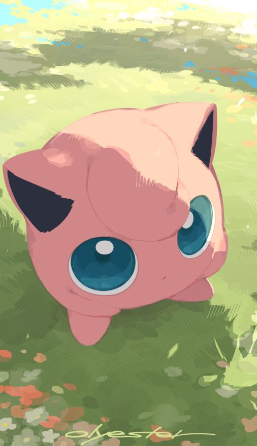 A digital painting of Jigglypuff