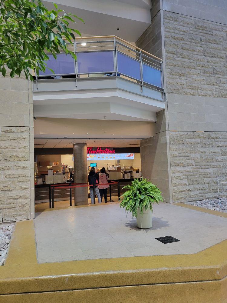 Tim Hortons in the atrium of the biological science building