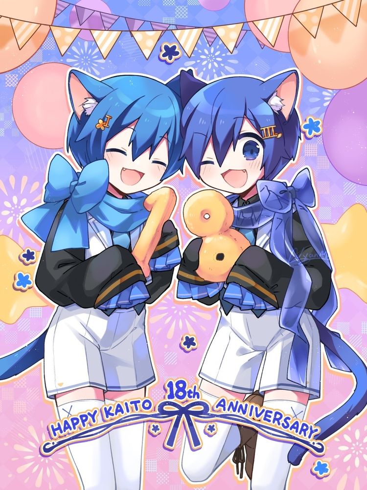 もふもふのぬいぐるみ数字1と8を持ってるV1とV3ぬこです。かわいく描けてハッピーです。