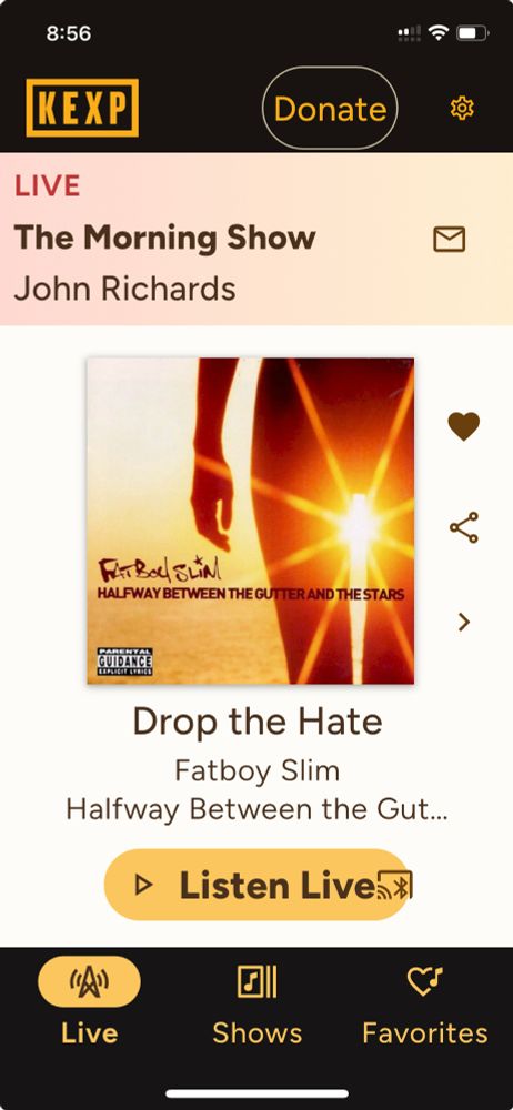 Playlist screenshot silhouette of body with sunbeam in center 