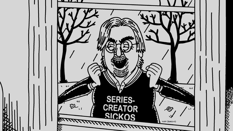 Matt Groening, a Lolita Express passenger and foot massage recipient