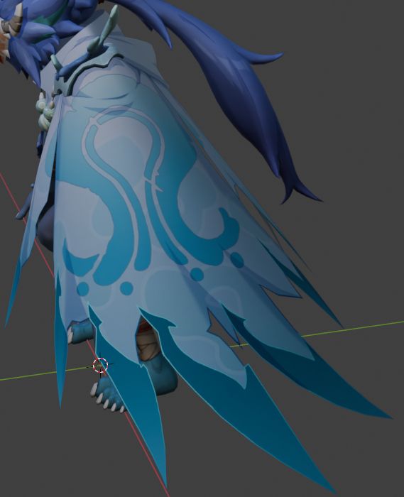 Hydro Hilichurl Rogue cape ref image