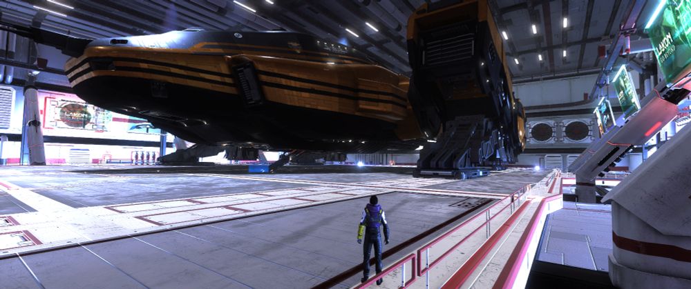 Photo of a Panther Clipper, a very large Spaceship