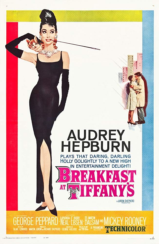 Movie poster for Breakfast at Tiffany's. 