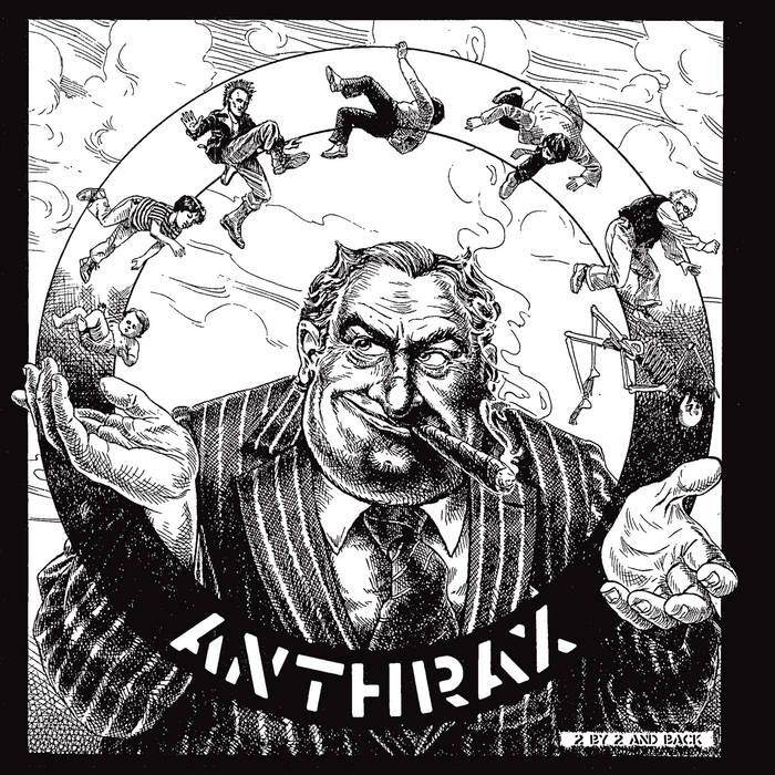 Capitalism is Cannibalism art by the anarcho punk band anthrax 
