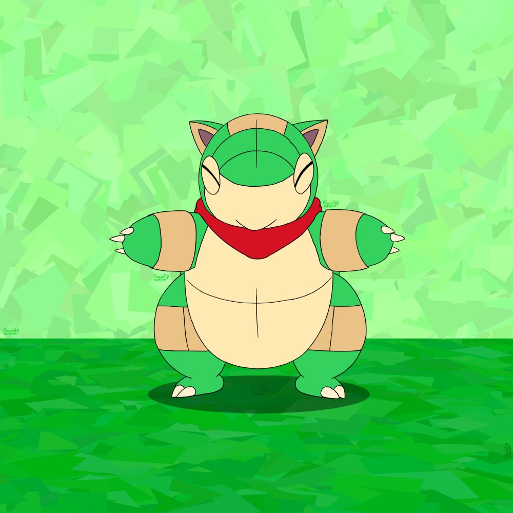Terry the Green Sandshrew just wants to hug you!