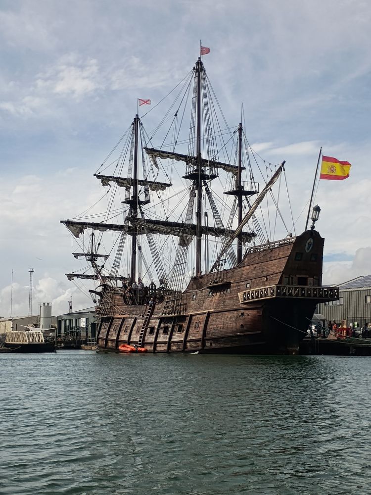 Replica of a Spanish galleon at Shoreham 