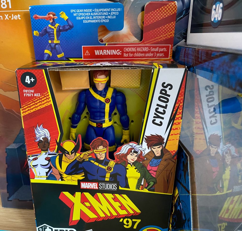 4inch figure of cyclops from x-men ‘97