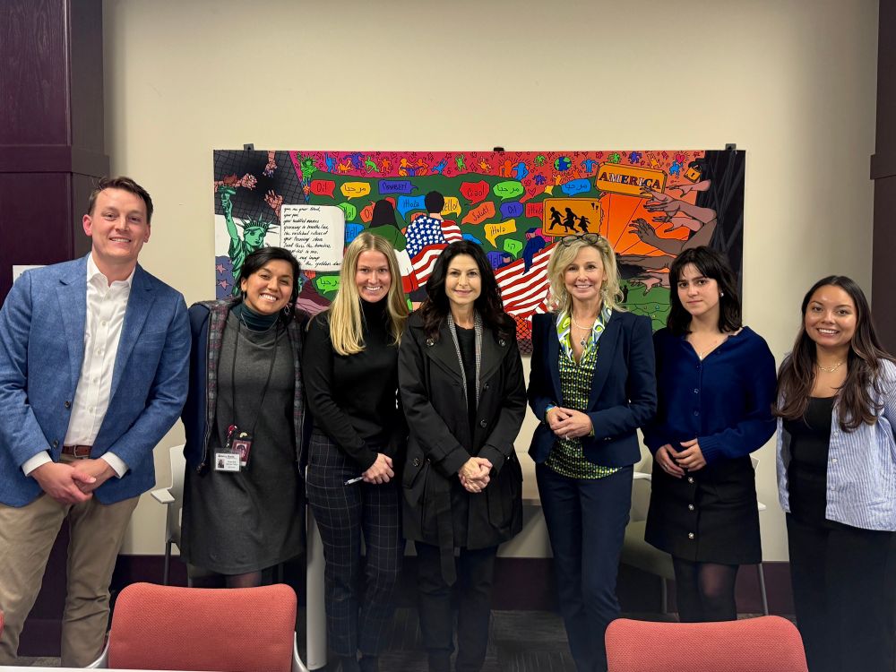 AG Nessel, DAG staff, Migrant Legal Aid staff, and other local advocates