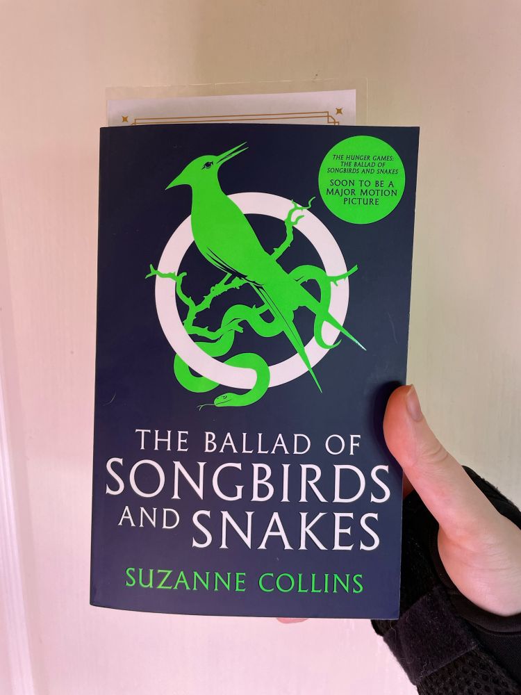 Photo of the prequel book “The Ballad Of Songbirds And Snakes” from The Hunger Games series by Suzanne Collins