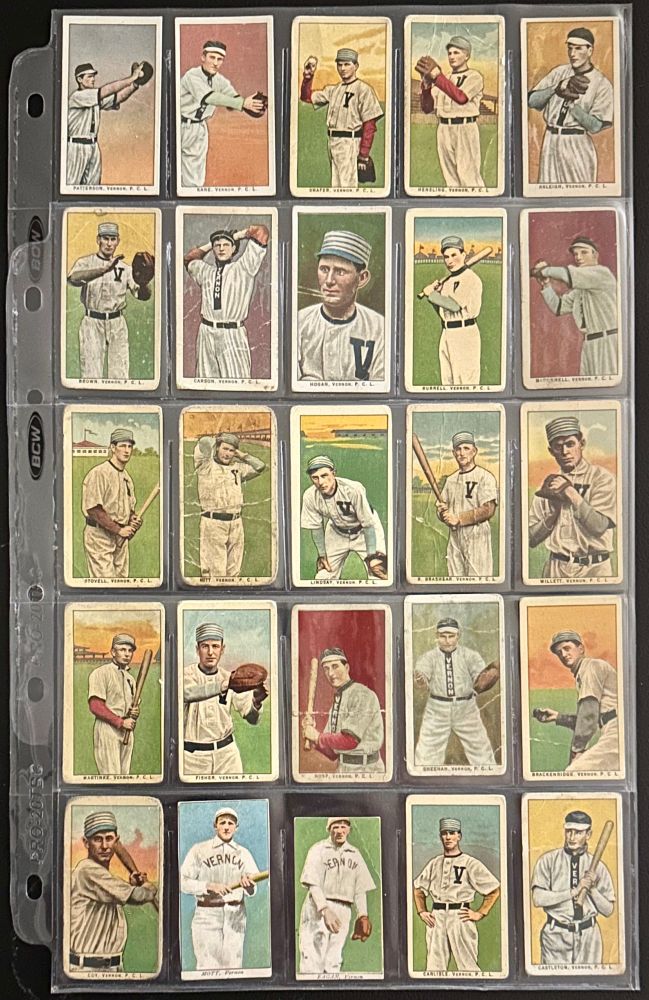 Various 1909-11 T212 Vernon Tigers cards