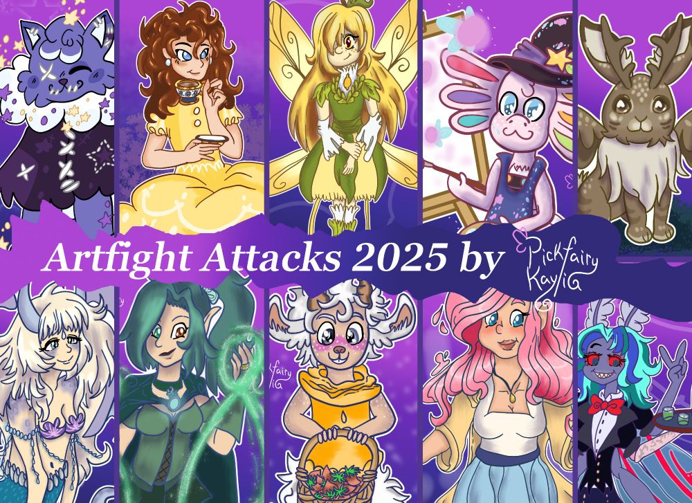 All characters featured are from the artfight community and do not belong to me- just an fyi