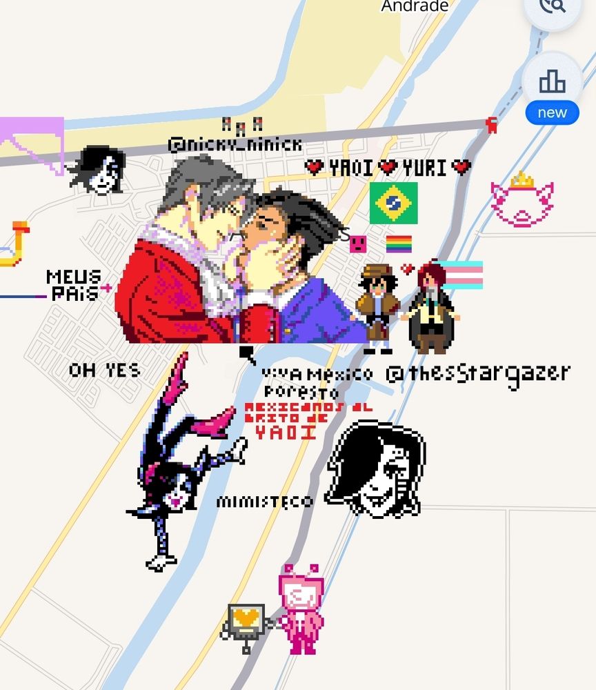 Many mlm ship fanart on the US/Mexico border, then largest of which is Phoenix Wright and Miles Edgeworth
