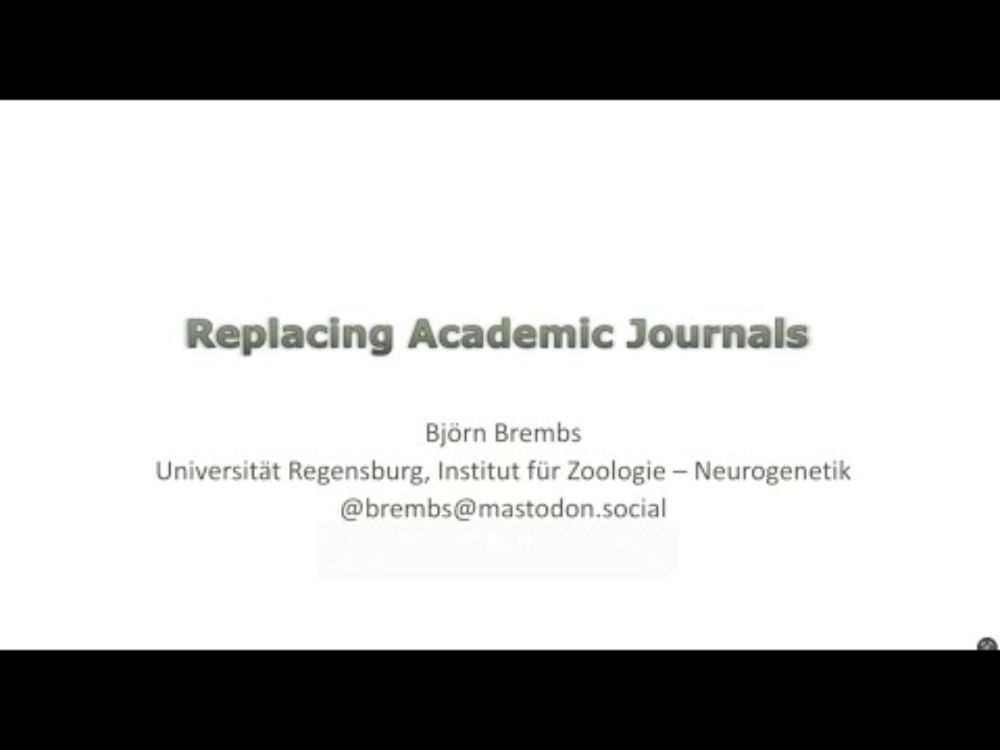 Replacing Academic Journals with Bjorn Brembs