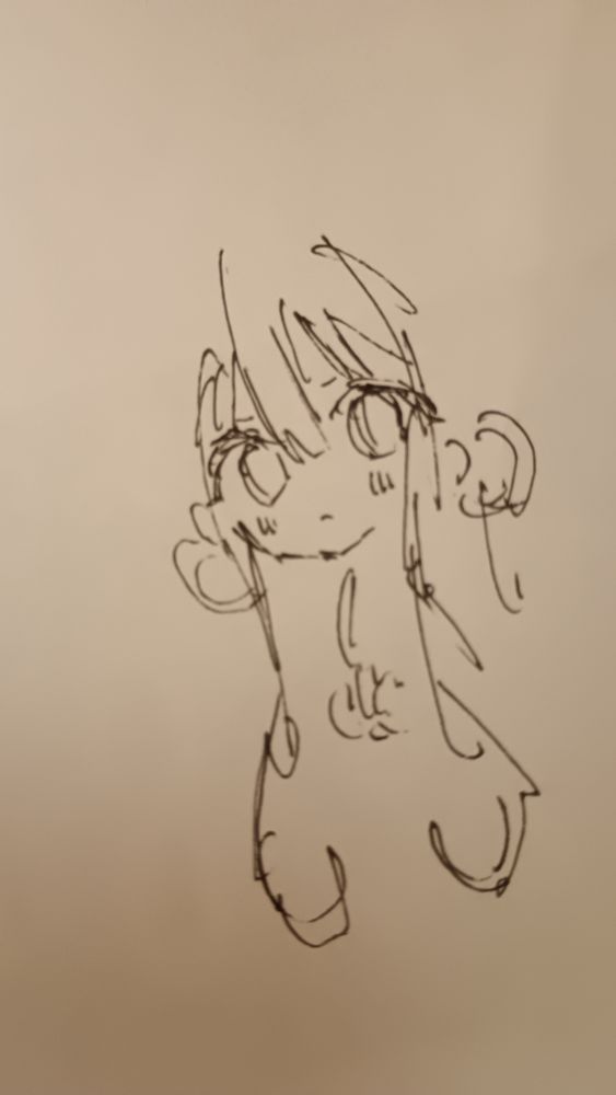 昨日いっぱい描いたのにかわいくかけたのこれだけ