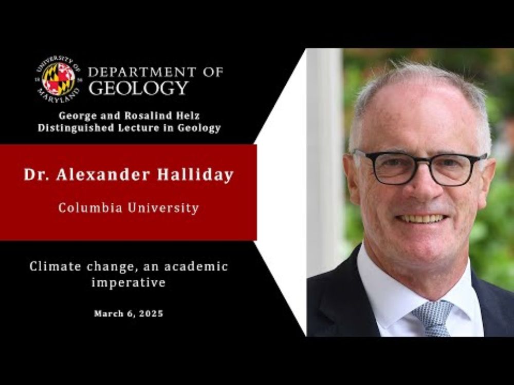 Helz Lecture - Alexander Halliday from Columbia University - 3/6/2025
