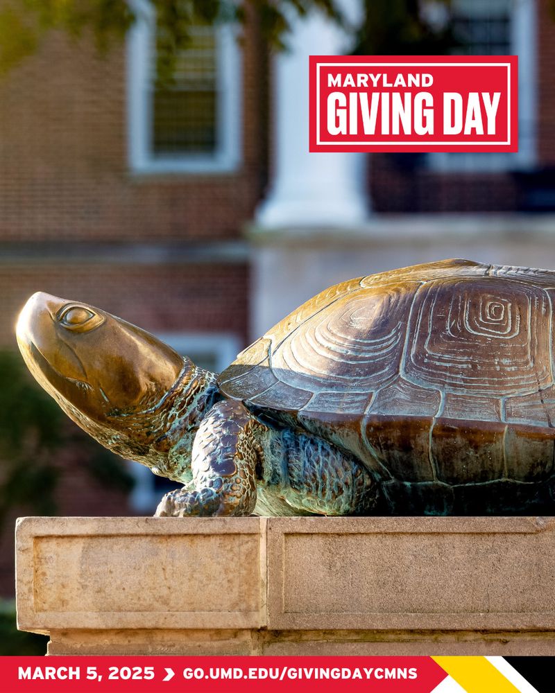 Statue of Testudo, the UMD mascot.