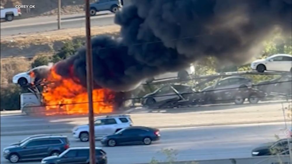 The toxic smoke from the fire made it necessary to shut down the southbound lanes of the 5 Freeway, including the truck lane, according to the CHP.