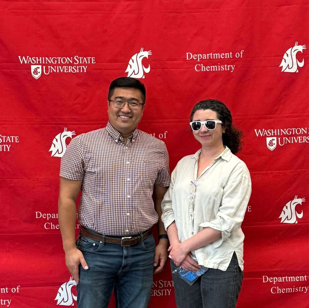 Pictured left to right: Dr. Zhang and Dr. Johnson