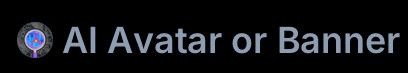 Image of text alerting one that a user has an AI Avatar or banner. 