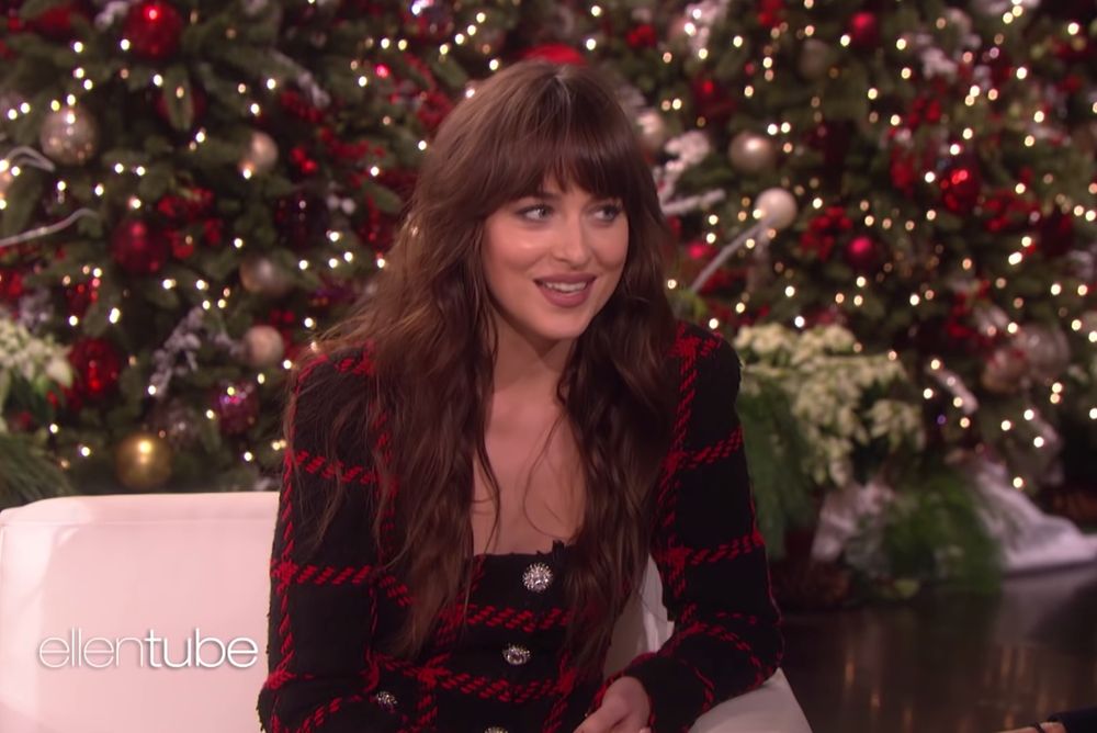 dakota johnson saying “actually, no, that’s not the truth ellen” 