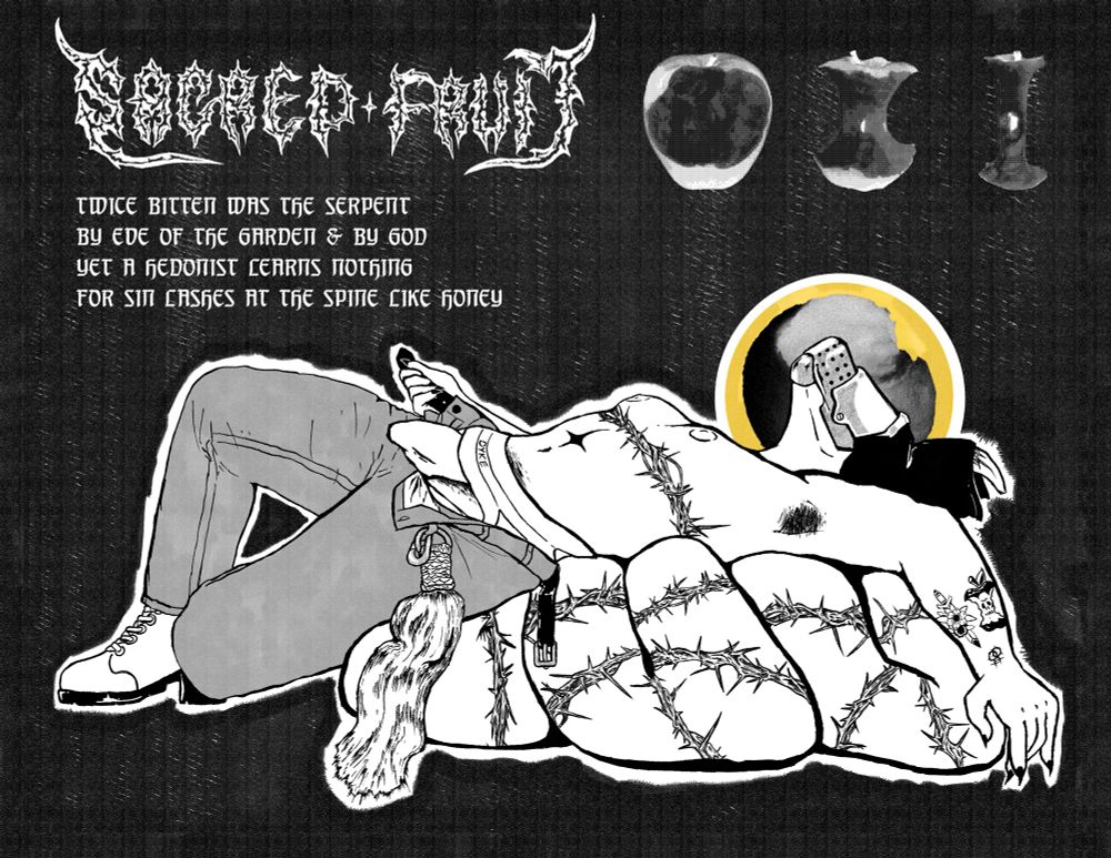 The serpent from the garden of Eden in the christian creation myth. Longing for eve to return to the garden. 
