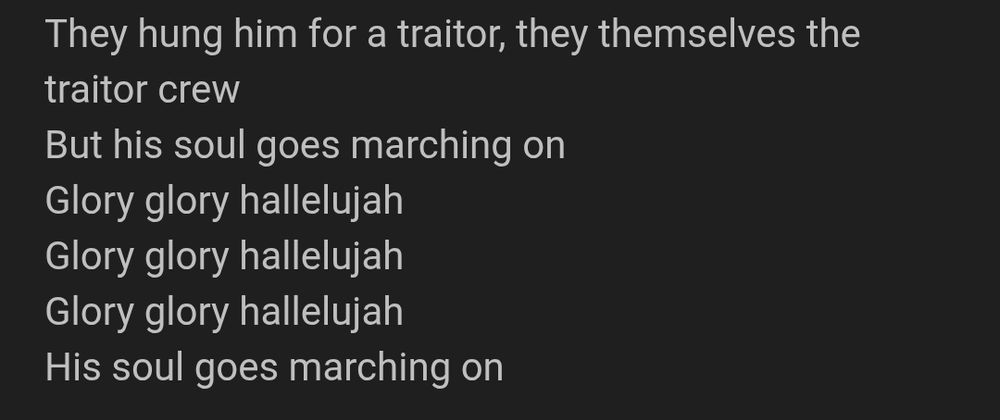 "They themselves the traitor crew"