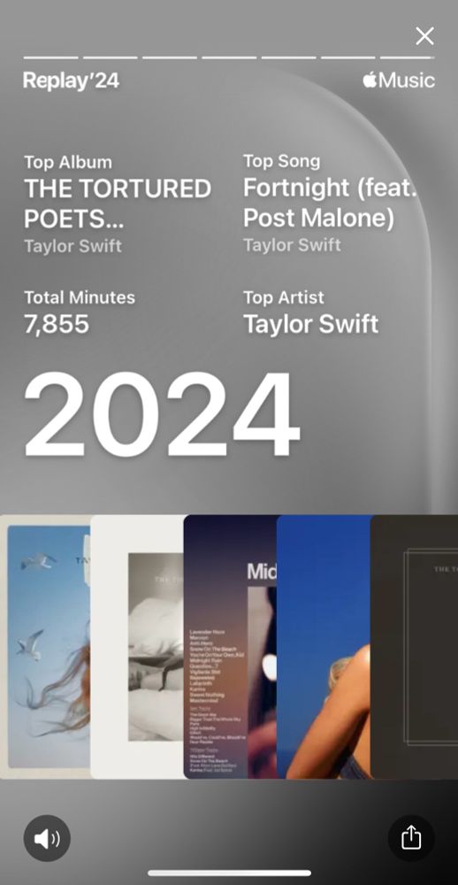 Screenshot of Apple Music Replay