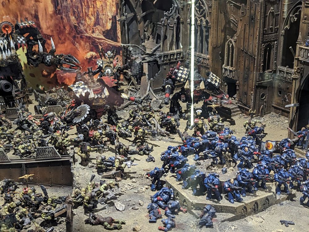 A Warhammer diorama