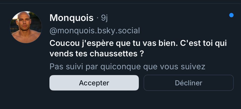 Screenshot d'un message inaproprié