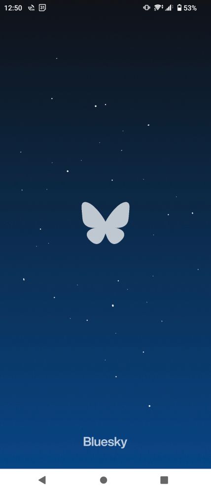 Blueskyアプリ起動画面