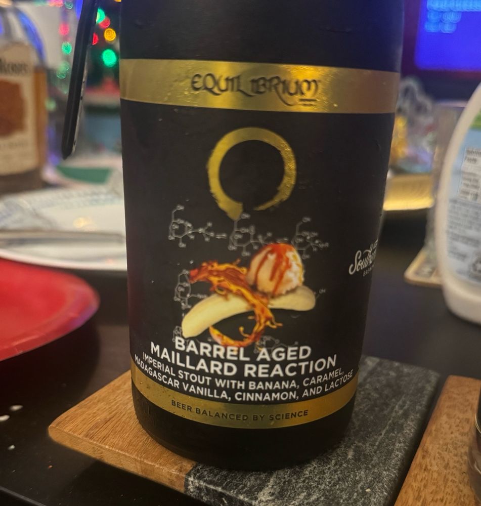 Barrel aged imperial stout bottle
