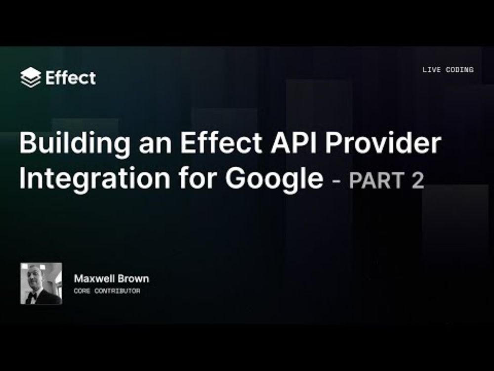 Building an Effect API Provider Integration for Google (Part 2)