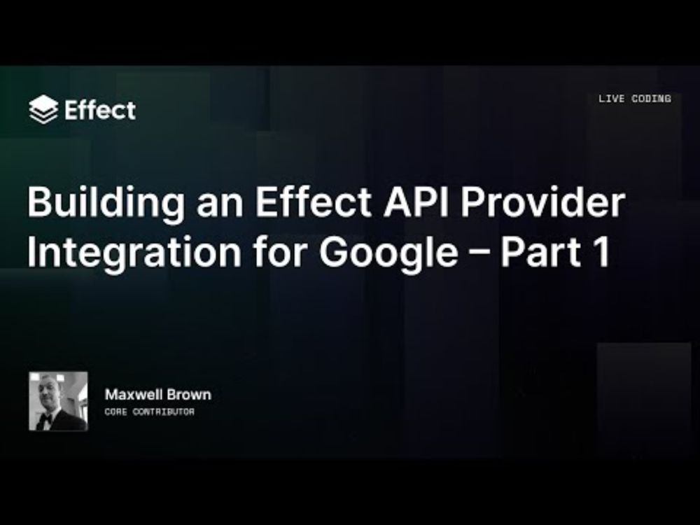 Building an Effect API Provider Integration for Google