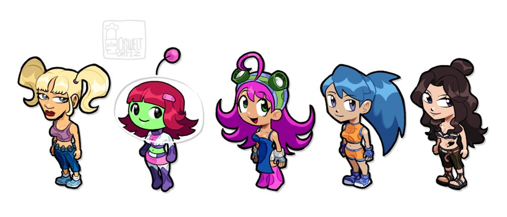 Allison Huxter (Space Bunnies Must Die), Luna and Alta (Mighty), Battle Girl (Hoenn), Cana Alberona