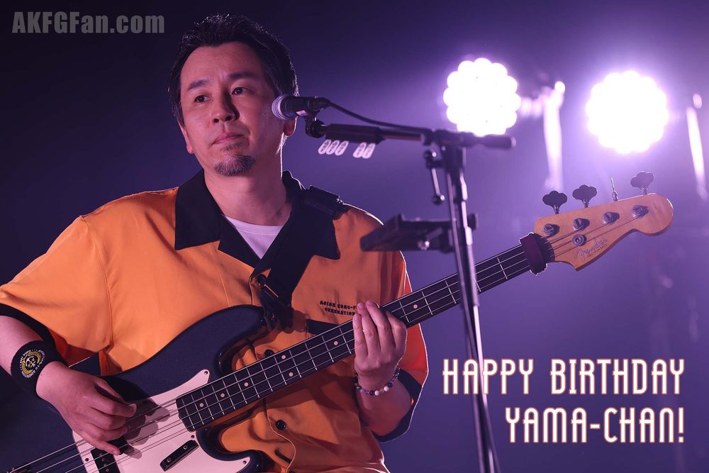 Photo of Takahiro Yamada along with the text "Happy birthday Yama-chan"
