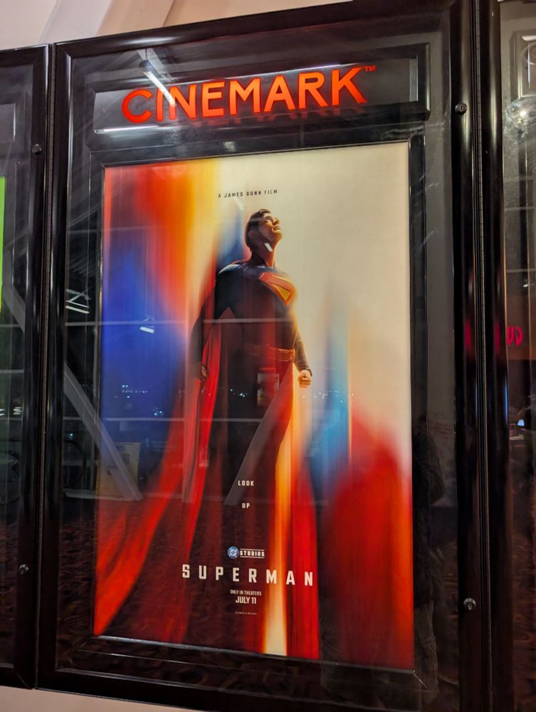 A movie poster for Superman.