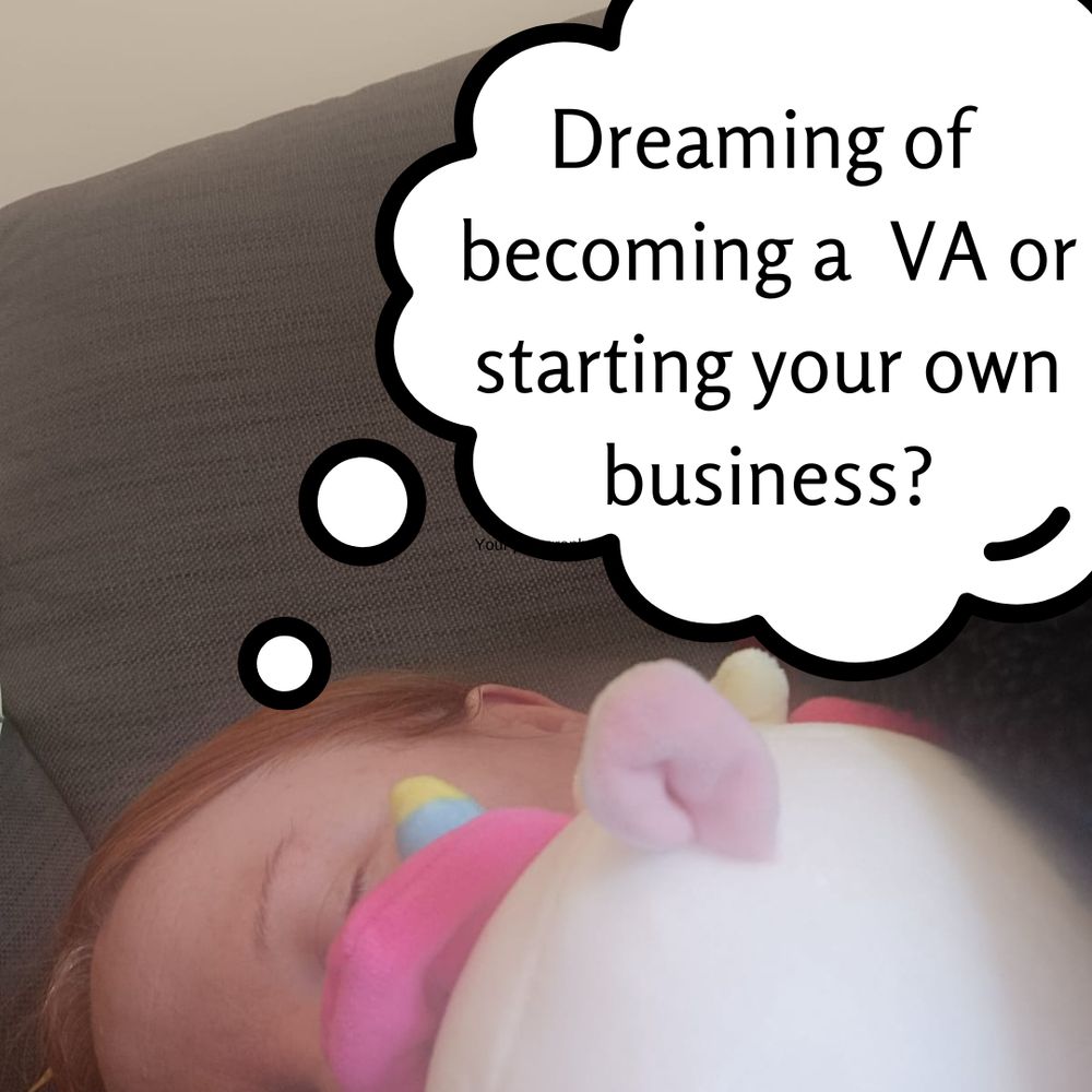 Dreaming of starting a new business, quick nap wiht my unicorn