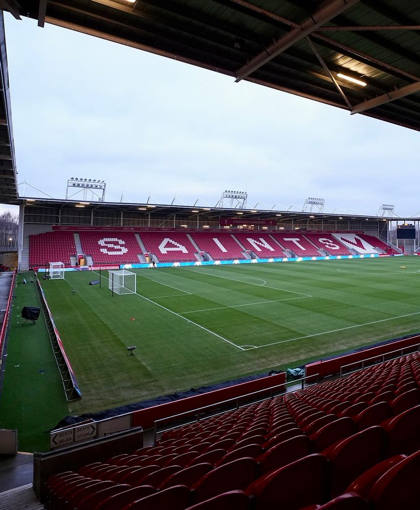 Image of the stand at St Helens. 