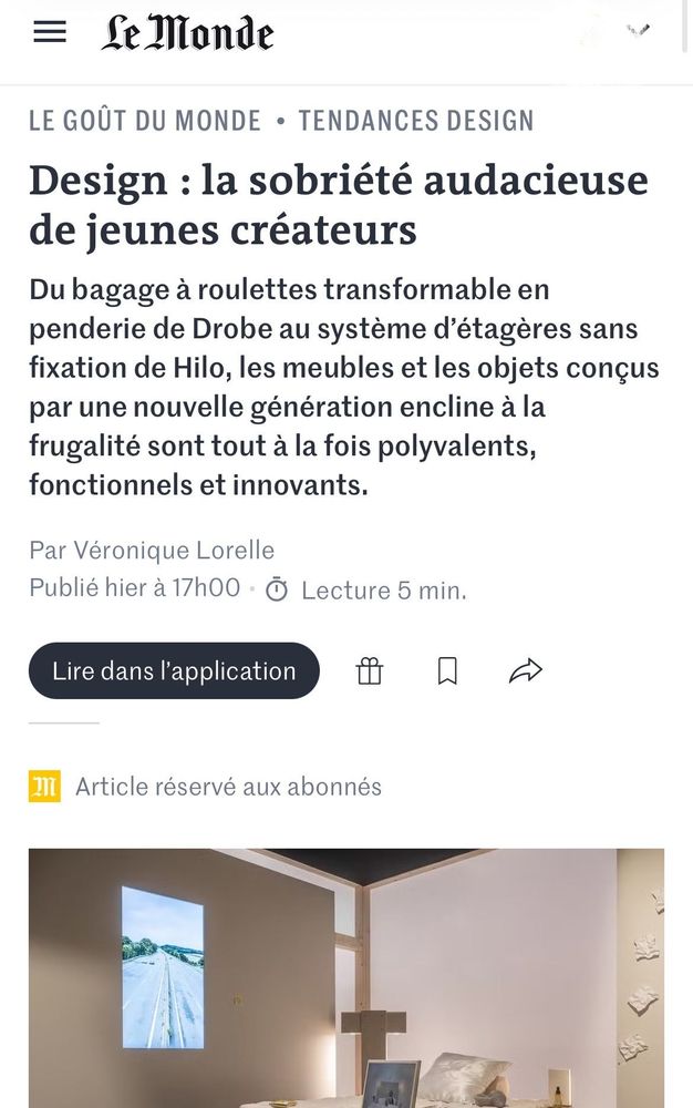 L’article du monde 