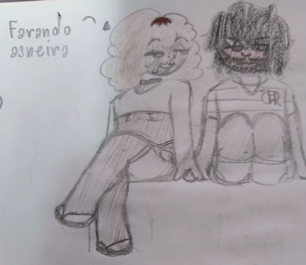 Robson farando asneira no ouvido do Júnior