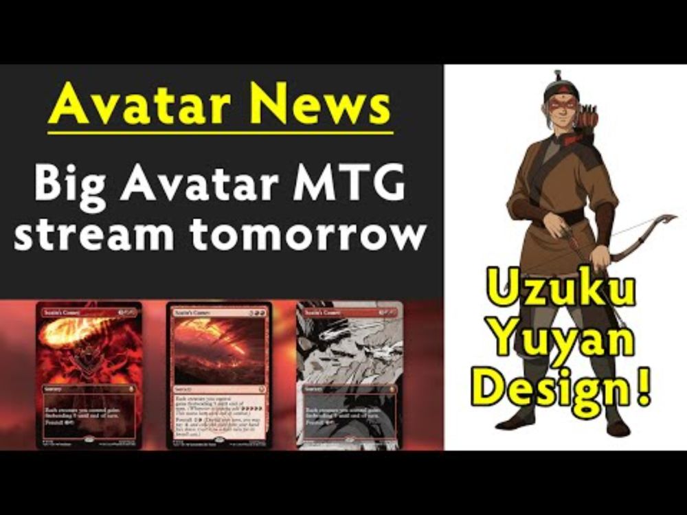 Big Avatar Magic The Gathering Stream tomorrow + More! - Avatar News