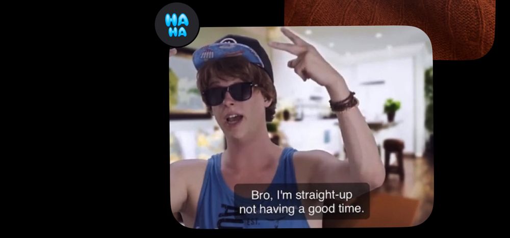 image of the “bro, i’m straight up not having a good time” meme