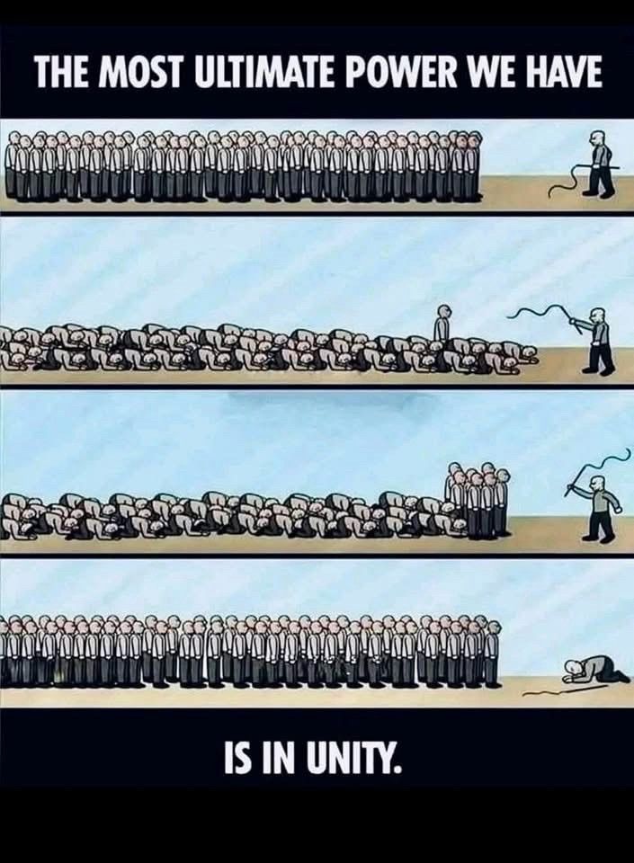 The most ultimate power we have is in unity